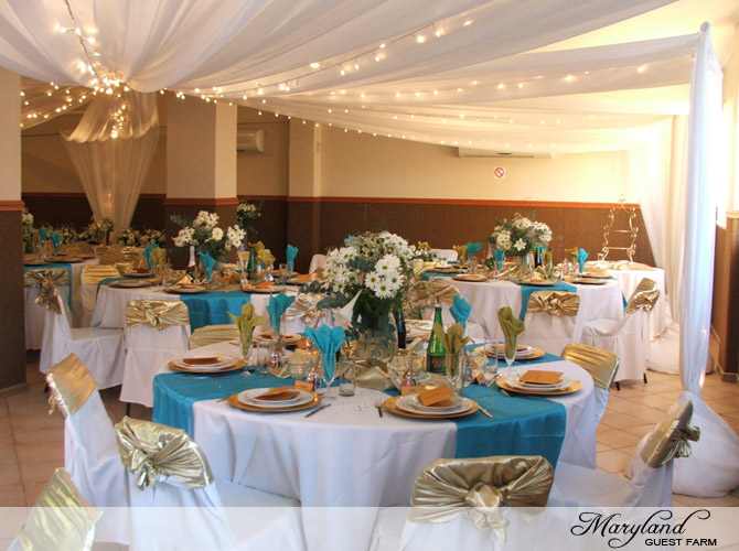 Wedding reception set-up
